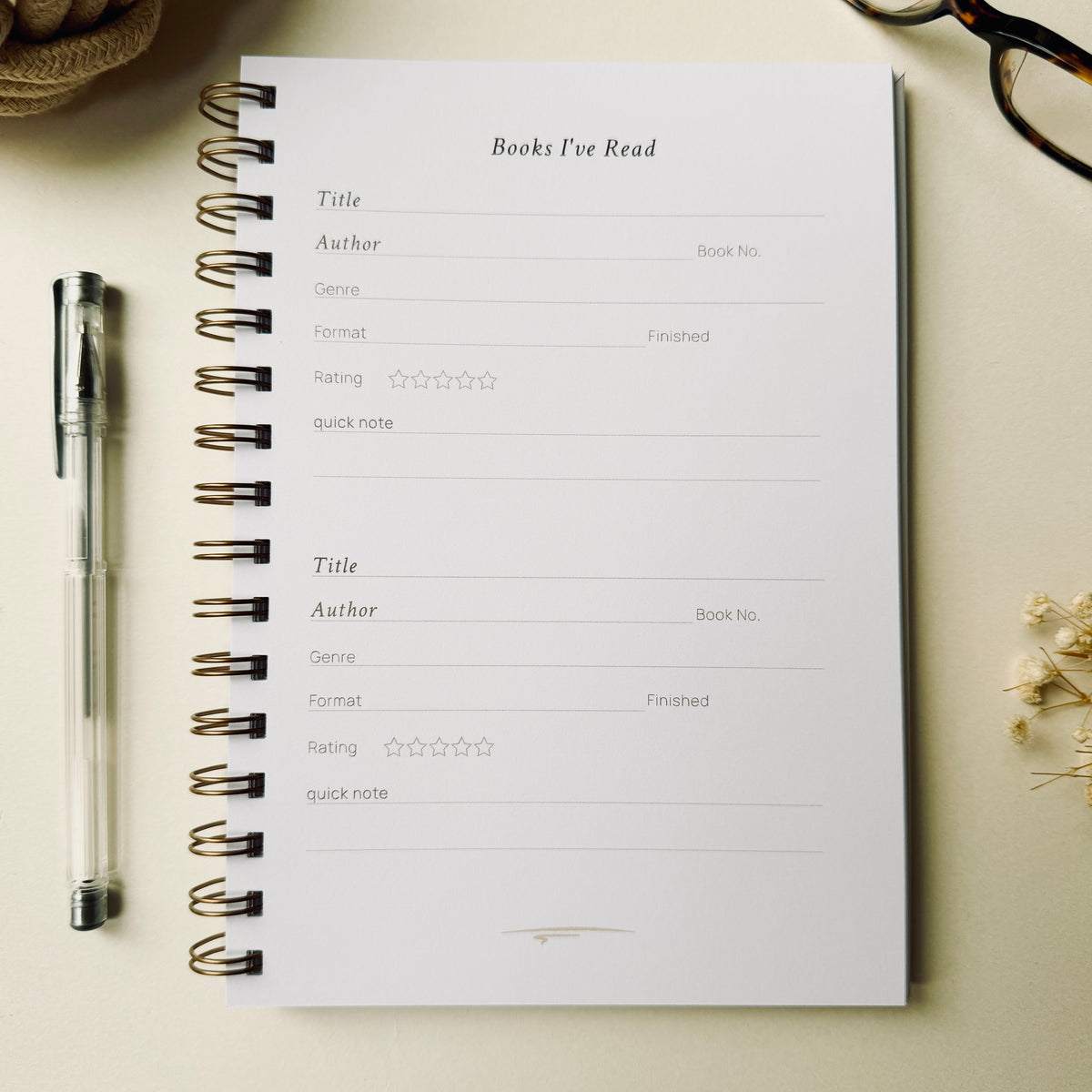 100 Books Read Reading Journal - Hardcover