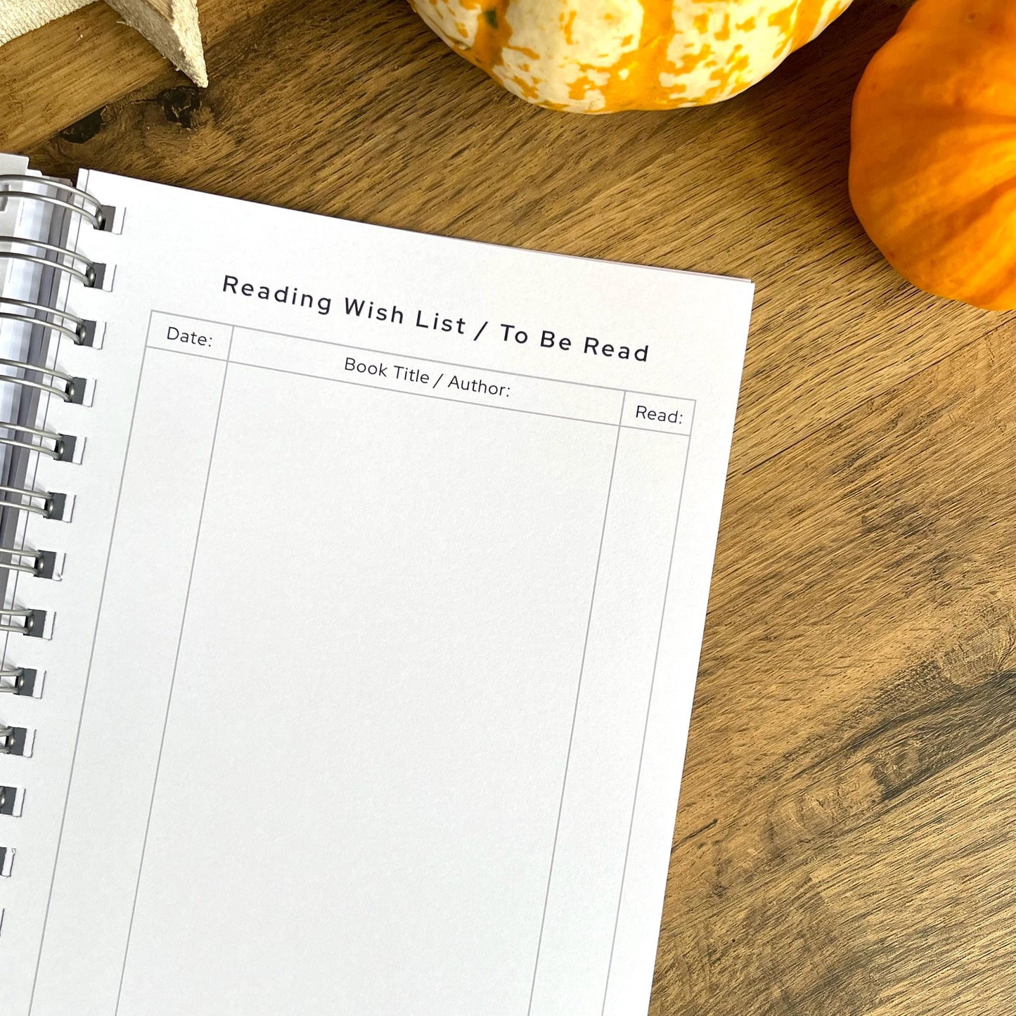 Reading Journal - Double or Singe Page Review Options