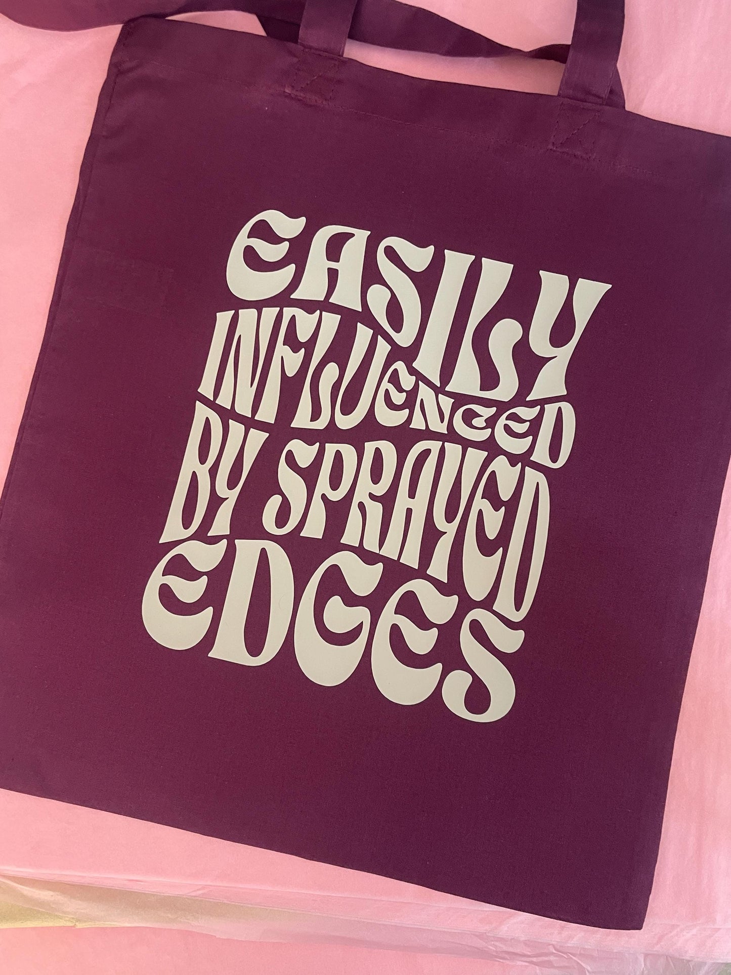 Retro Book Tote Bag - Burgundy