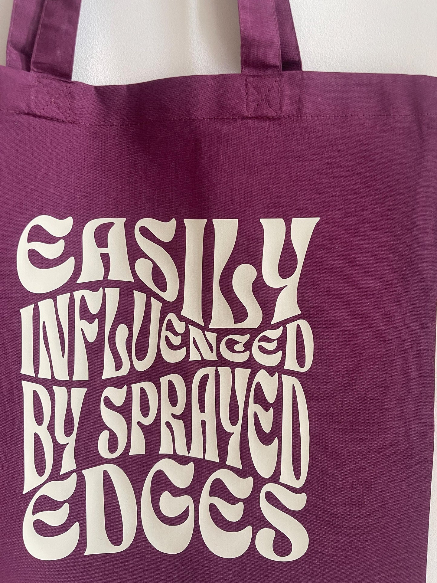 Retro Book Tote Bag - Burgundy