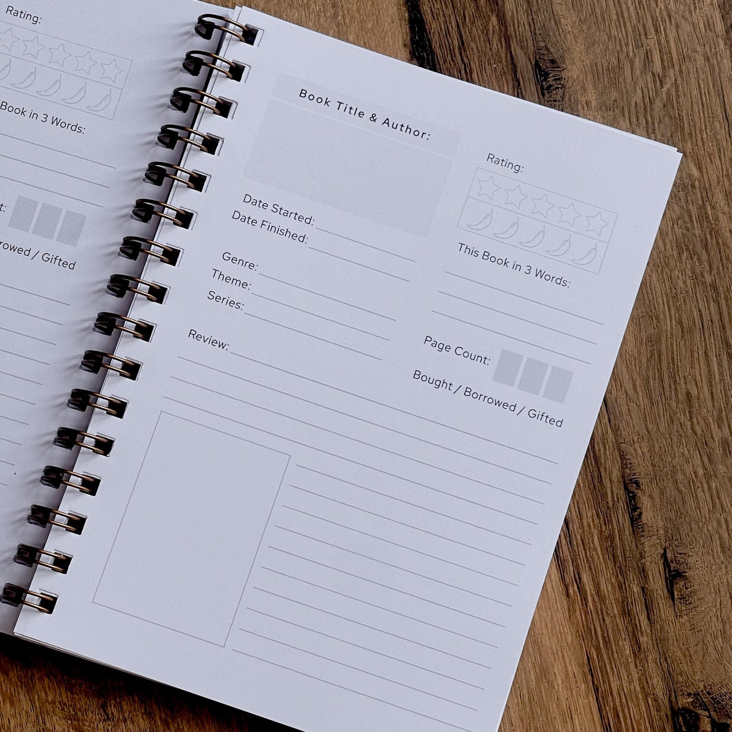 Personalised Book Review Journal - 150 Book Reviews