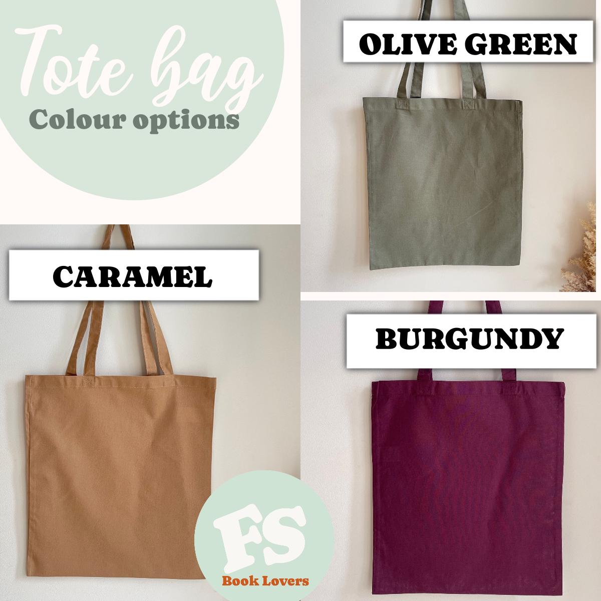Book Tote Bag for Readers – Reusable Cotton Shopping Bag, Minimalist Print, Gift for Book Lovers & Teachers