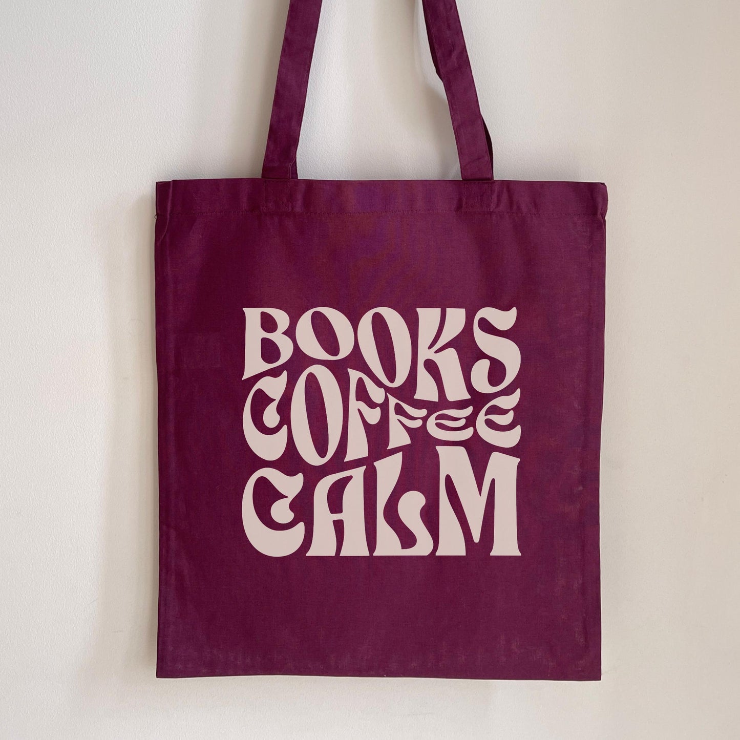 Book Tote Bag for Readers – Reusable Cotton Shopping Bag, Minimalist Print, Gift for Book Lovers & Teachers