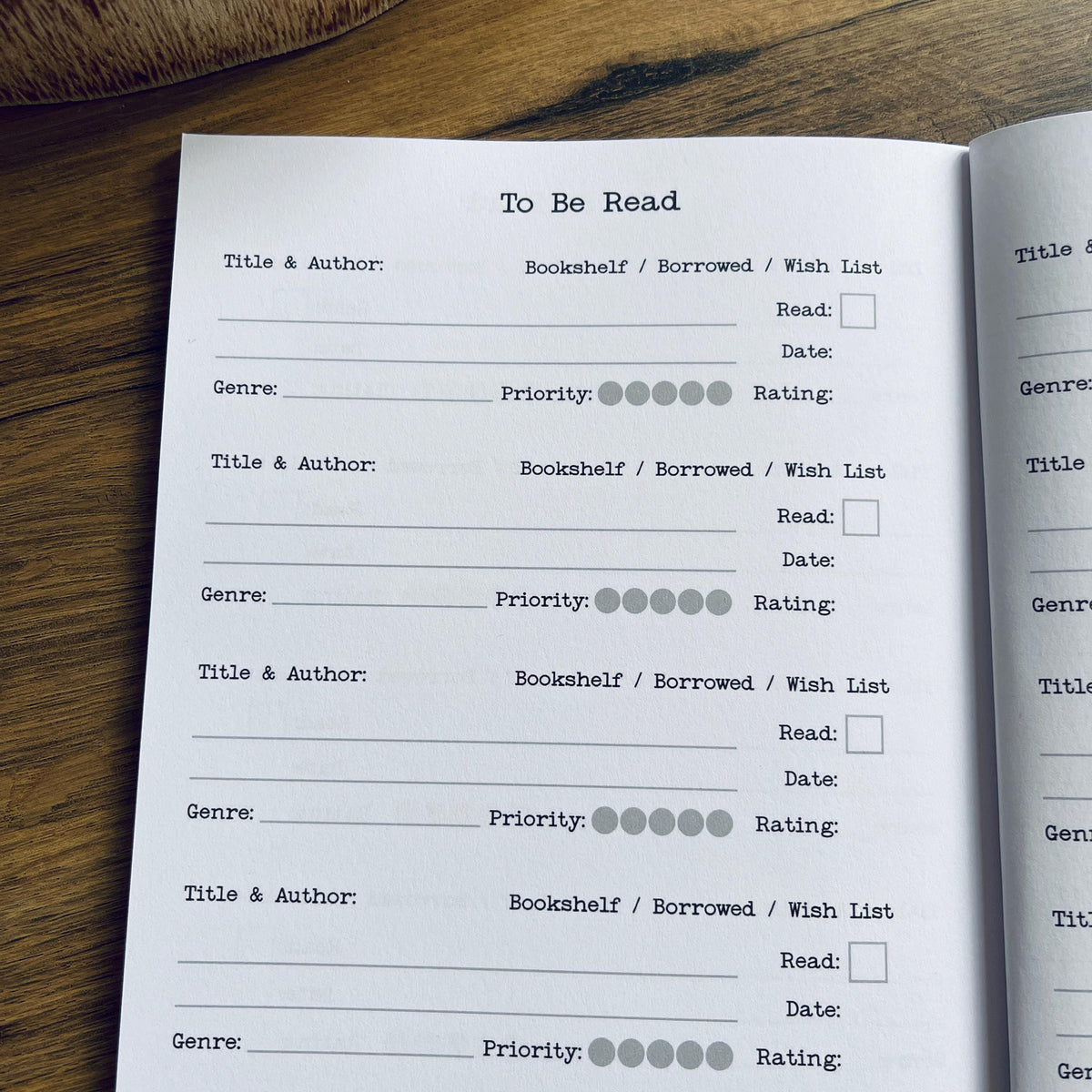 Reading Journal - Starter Collection