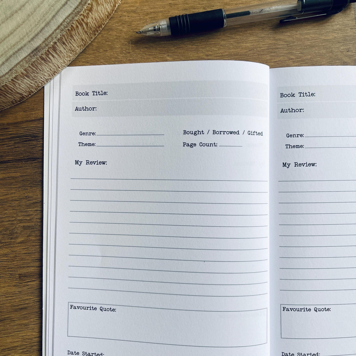 Reading Journal - Starter Collection