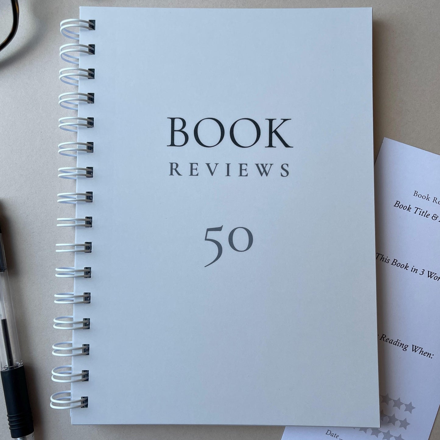 Book Review Journal - 50, 100 or 150 reviews