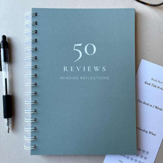 Book Review Journal - Double Page, 25 50 80 Reviews