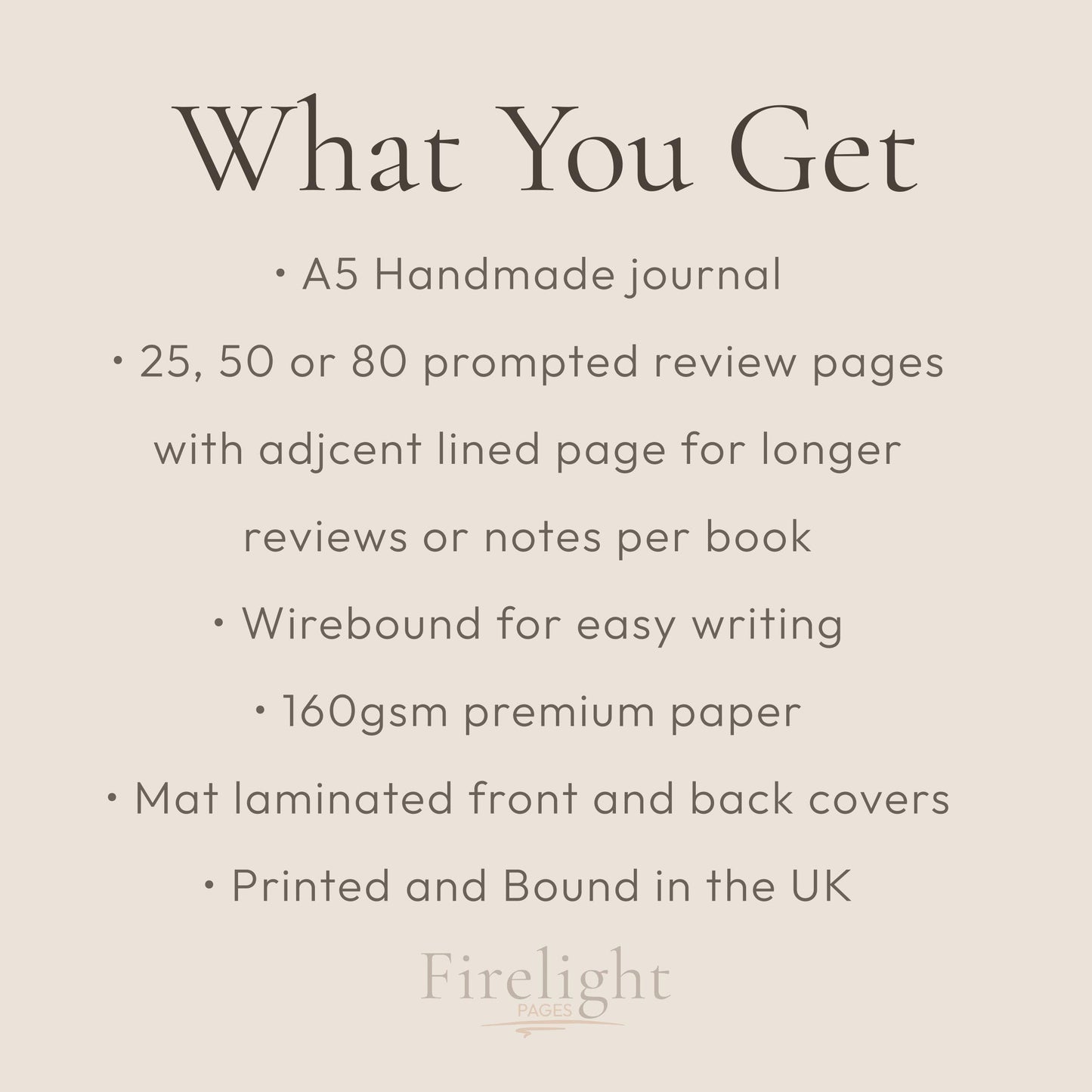 Book Review Journal - Double Page, 25 50 80 Reviews