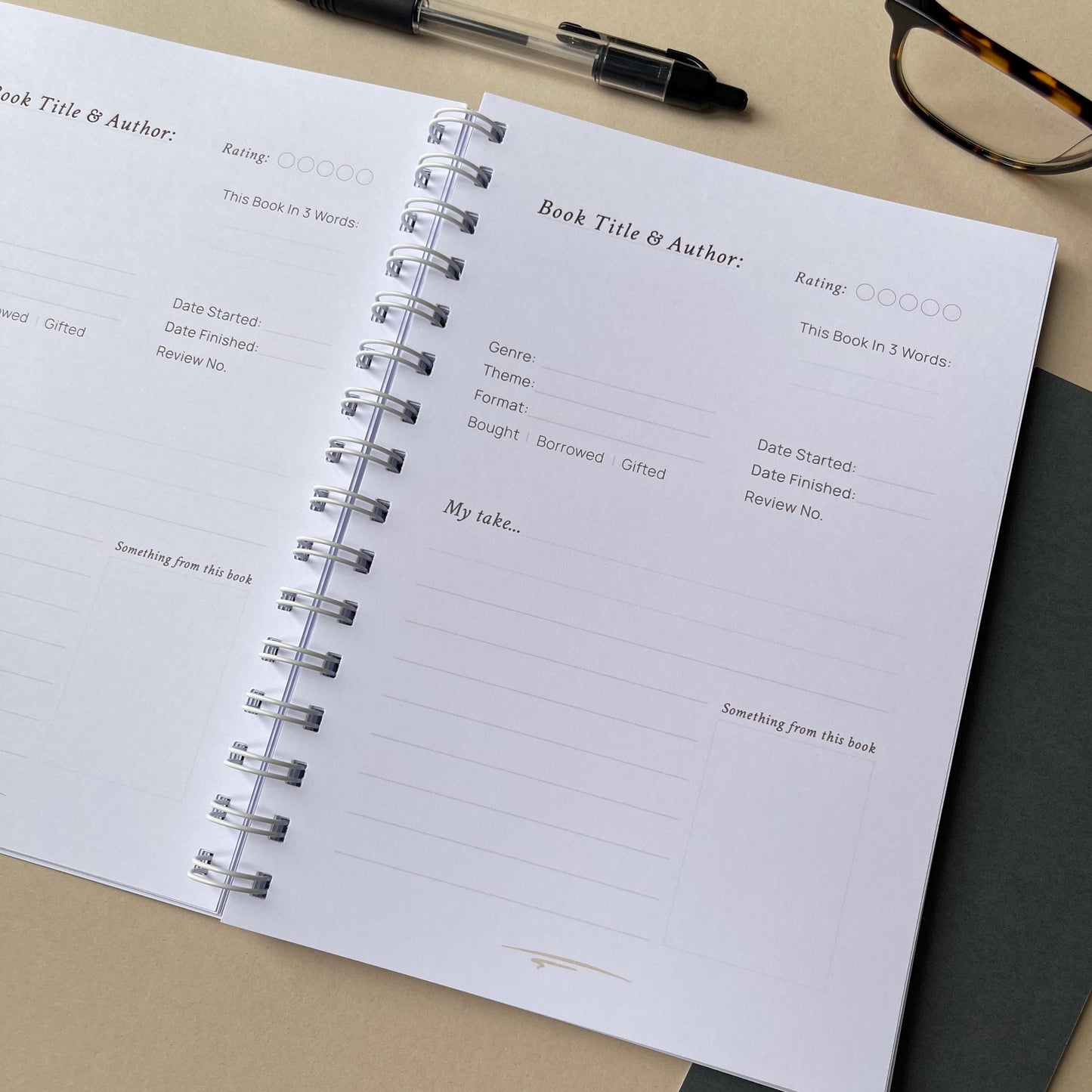 Book Review Journal - 50, 100 or 150 reviews